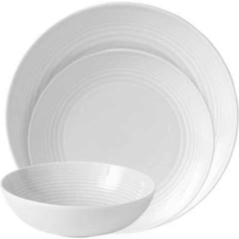 Gordon Ramsay Serviesset Maze - White - 12-delig / 4 personen