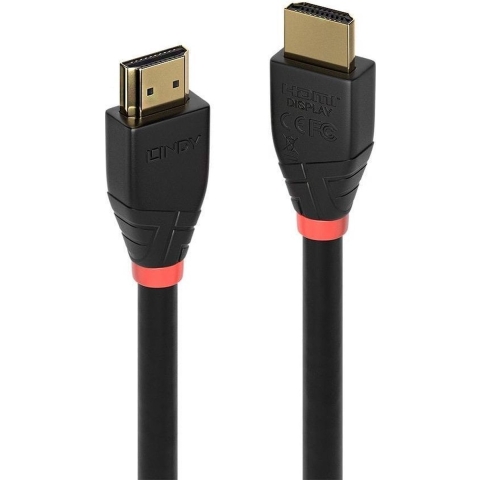 LINDY 41074 HDMI-kabel Aansluitkabel HDMI-A-stekker, HDMI-A-stekker 25.00 m Zwart 4K UHD