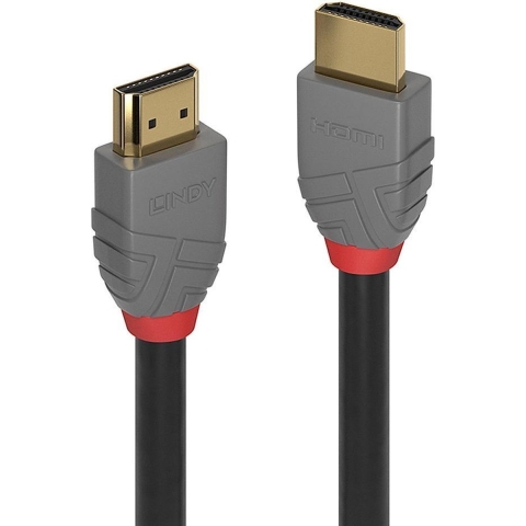 LINDY 36968 HDMI-kabel Aansluitkabel HDMI-A-stekker, HDMI-A-stekker 15.00 m Zwart, Grijs