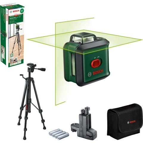 Bosch Home and Garden UniversalLevel 360 Premium-Set Kruislijnlaser Reikwijdte (max.): 12 m