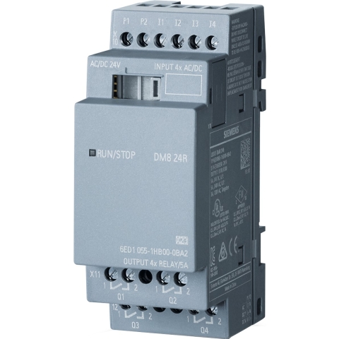 Siemens LOGO! DM8 24R 0BA2 PLC-uitbreidingsmodule 24 V/DC
