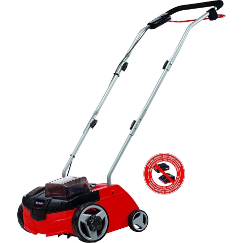 Einhell GC-SC 36/31 Li - Solo Power X-Change Verticuteermachine Li-ion Accu Uitwerp aan achterzijde, In hoogte verstelbare greep met klapfunctie, Zonder accu