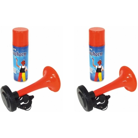 Luchthoorn / Stadiontoeter - 8x - met gas - 40 ml -
