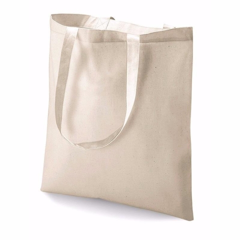 24 katoenen tasjes naturel -