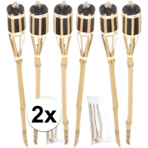 12x Tuinfakkel inclusief lont -