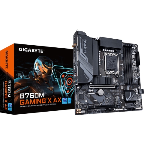 Gigabyte B760M GAMING X AX Moederbord Socket Intel 1700 Vormfactor Micro-ATX Moederbord chipset Intel® B760