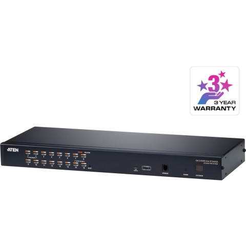 ATEN KH1516AI-AX-G KVM-switch VGA USB, PS/2 1280 x 1024 Pixel, 1600 x 1200 Pixel