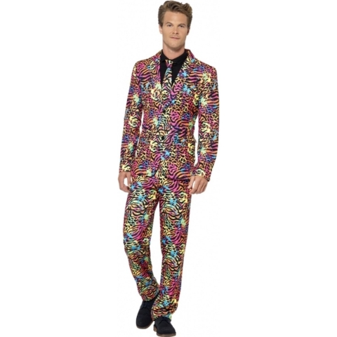 Heren kostuum dierenprint 52-54 (L) -