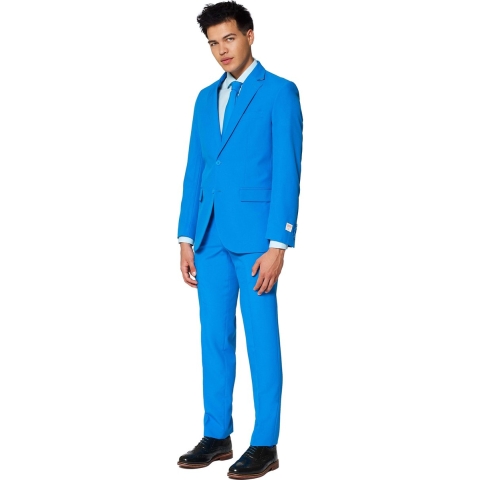Luxe blauw heren kostuum 54 (2XL) -