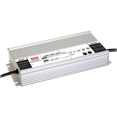 Mean Well HEP-480-24A Schakelnetvoeding 20 A 480 W 25.2 V/DC Uitgangsspanning regelbaar, Open kabeleinden 1 stuk(s)