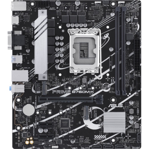 Asus PRIME B760M-K Moederbord Socket Intel 1700 Vormfactor Micro-ATX Moederbord chipset Intel® B760