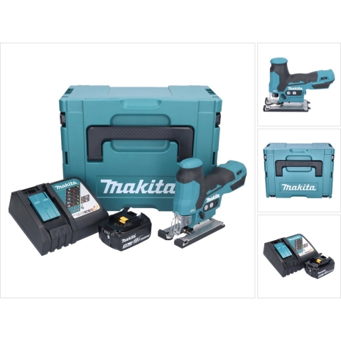 Makita DJV185RF1J DJV185RF1J Accu-decoupeerzaag Incl. accu, Incl. lader, Incl. koffer 18 V 3.0 Ah