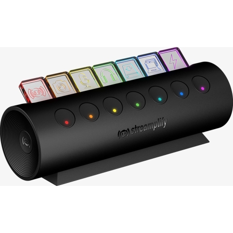 Streamplify Streamplify HUB CTRL 7, 7x USB 3.0 Typ A, RGB, 12V, EU-Netzkabel - schwarz USB 3.0-hub Zwart