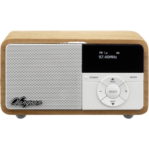 Sangean DDR-7X Radio DAB+, VHF (FM) AUX, Bluetooth Toetsvergrendeling, Oplaadbaar Hout (licht)