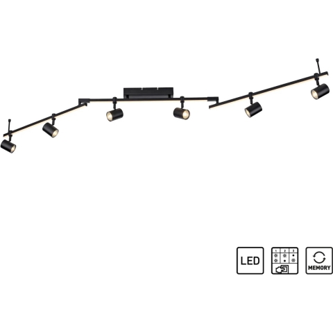 Paul Neuhaus 6526-18 LED-plafondlamp LED GU10 42 W Zwart