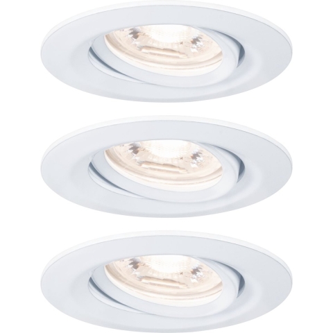 Paulmann 94293 EBL Nova mini Coin LED-inbouwlamp Set van 3 stuks LED 4 W Wit