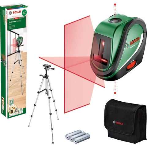 Bosch Home and Garden UniversalLevel 2 Set Kruislijnlaser Reikwijdte (max.): 10 m