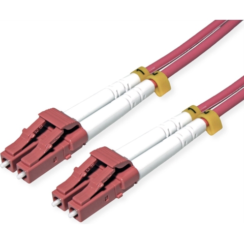 ROLINE glasvezelkabel 50/125µm OM4, LC/LC, staal gepantserd, LSOH , violet, 20 m