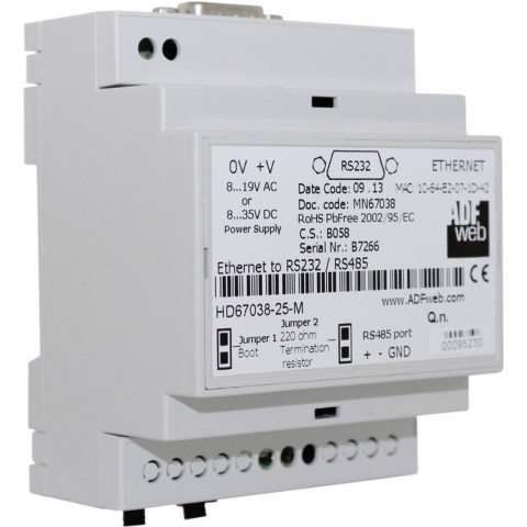 Wachendorff HD6703825M HD6703825M Ethernet converter RS-232, RS-485, Ethernet 24 V/DC 1 stuk(s)