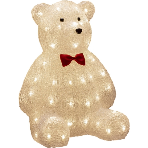 Konstsmide 6246-103 Acryl figuur Energielabel: G (A - G) Teddybeer Warmwit LED Wit