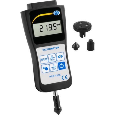 PCE Instruments PCE-T236 Toerenteller 0.5 - 19999 omw/min 5 - 99999 omw/min