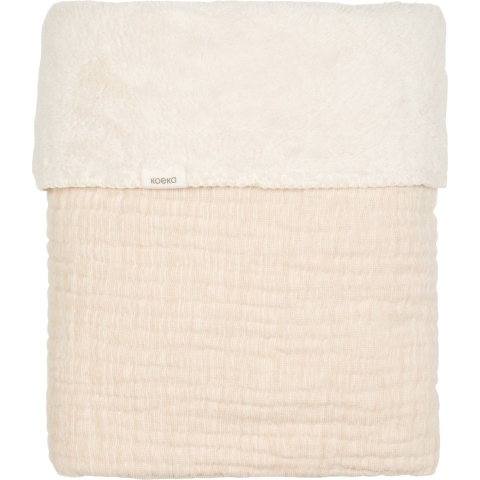 Koeka Ledikantdeken Teddy Rivoli - 100x150 cm. - Warm White