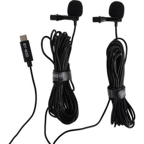 Boya Duo Clip-on Lavalier Microfoon BY-M3D voor USB-C | Microfoons | Fotografie - Studio | 6971008024951