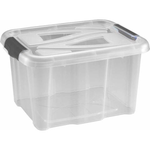 10x Stuks opberg boxen/opbergdozen 17 liter 40 x 32 x 23 cm kunststof -