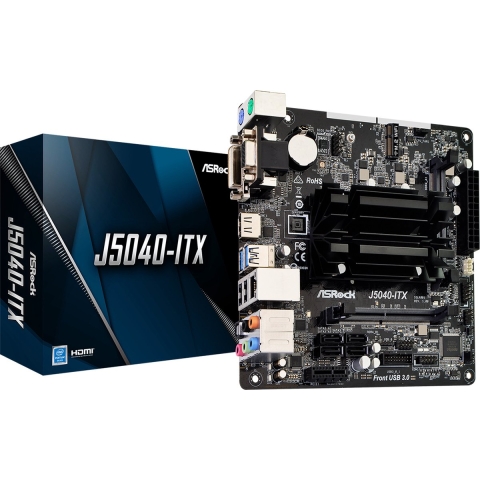 ASRock J5040-ITX Moederbord met CPU Socket AMD AM4 Vormfactor Mini-ITX