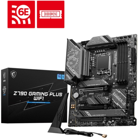 MSI Z790 Gaming Plus Wifi Moederbord Socket Intel 1700 Vormfactor ATX Moederbord chipset Intel® Z790