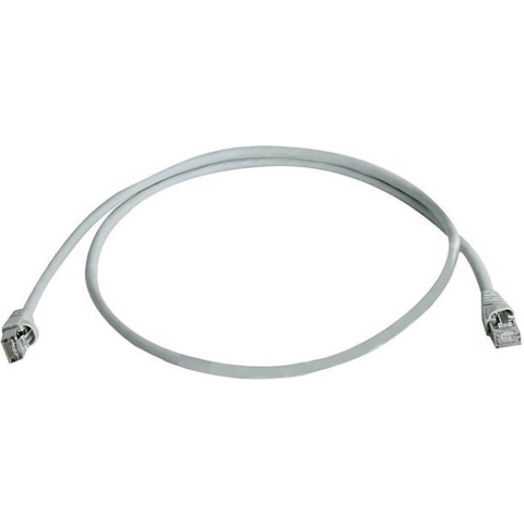 Telegärtner L00006D0080 RJ45 Netwerkkabel, patchkabel CAT 5e F/UTP 25.00 m Grijs Vlambestendig, Snagless 25 m