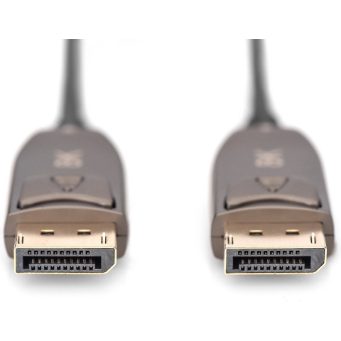 Digitus AK-340107-200-S DisplayPort-kabel DisplayPort / Glasvezel Aansluitkabel DisplayPort-stekker, DisplayPort-stekker 20.00 m Zwart 8K UHD