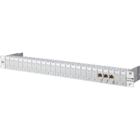 Metz Connect 130920-E 24 poorten Netwerkpatchpaneel 483 mm (19) CAT 6A 1 HE Grijs