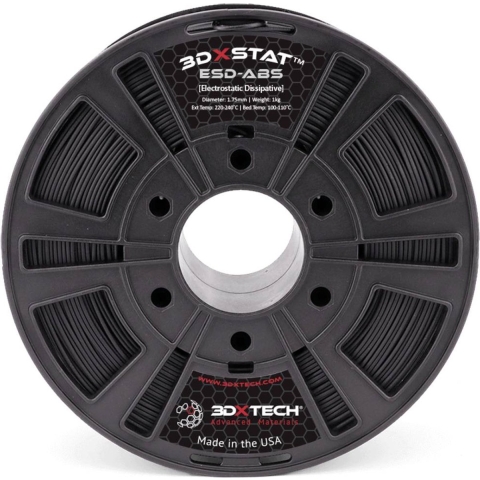 3D Xtech ABS2010750BK0 3DXSTAT Conductive ESD Filament ABS kunststof 1.75 mm 750 g Zwart 1 stuk(s)
