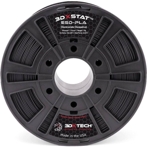3D Xtech PLA2010750BK0 3DXSTAT Conductive ESD Filament PLA kunststof Geurarm, Slagvast 1.75 mm 750 g Zwart 1 stuk(s)