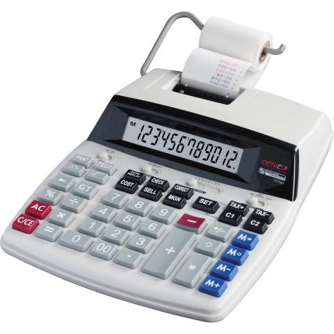GENIE D69 PLUS Bureaurekenmachine met printer Wit Aantal displayposities: 12 werkt op het lichtnet (b x h x d) 210 x 278 x 73 mm