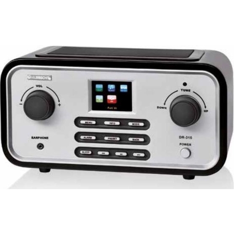 Albrecht DR 315 C Internetradio DAB+, VHF (FM) Internetradio Geschikt voor DLNA Zwart, Zilver