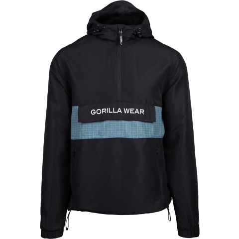 Gorilla Wear Bolton Windbreaker - Unisex Anorak - Zwart - M