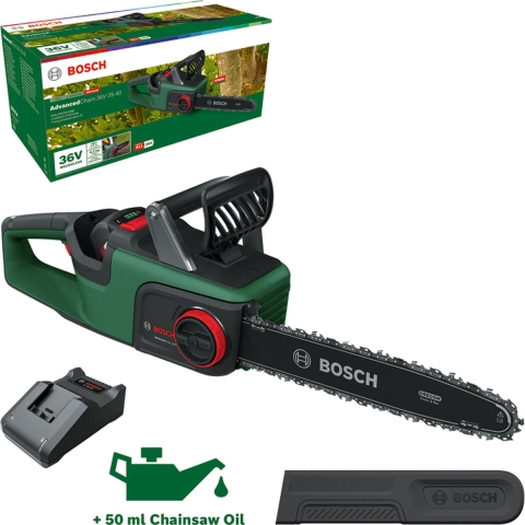 Bosch Home and Garden 06008B8600 Kettingzaag Accu Lengte mes 310 mm Incl. accu, Incl. oplader