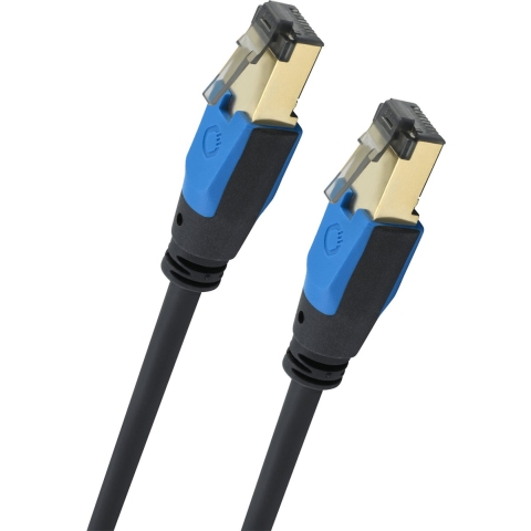 Oehlbach D1C19358 RJ45 Netwerkkabel, patchkabel CAT 8.1 15.00 m Zwart 1 stuk(s)