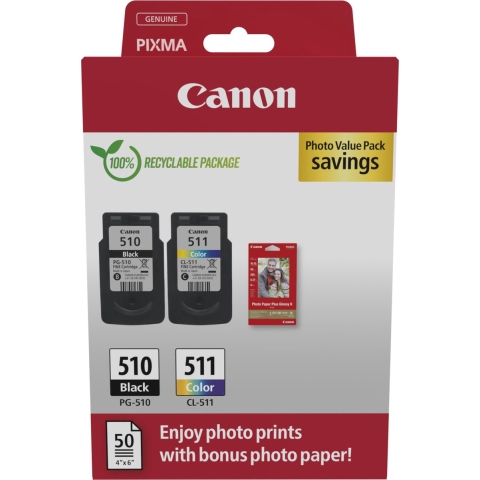 Canon PG-510/CL-511 Photo Value Pack | Cartridges&Toners | Computer&IT - Printen&Scannen | 8714574679648
