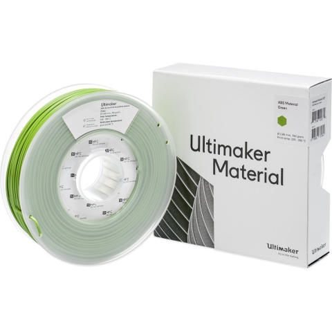 UltiMaker ABS - M2560 Green 750 - 206127 Ultimaker Filament ABS kunststof 2.85 mm 750 g Groen 1 stuk(s)