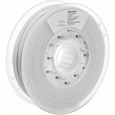 UltiMaker CPE - M0188 Light Gray 750 - 201273 Ultimaker Filament CPE 2.85 mm 750 g Lichtgrijs 1 stuk(s)
