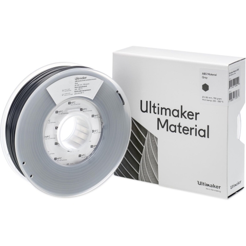UltiMaker ABS - M2560 Gray 750 - 206127 Ultimaker Filament ABS kunststof 2.85 mm 750 g Grijs 1 stuk(s)