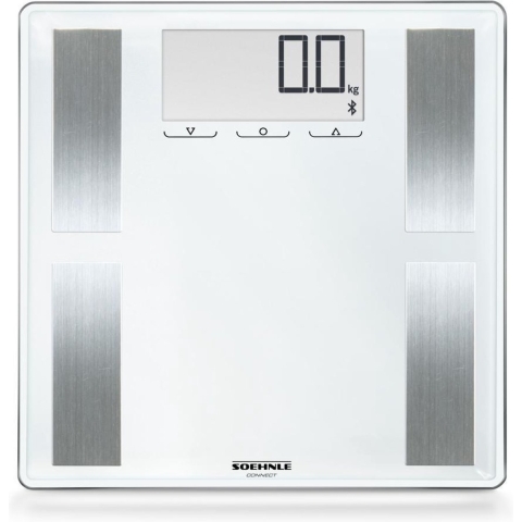 Soehnle Shape Sense Connect 100 Analyse weegschaal Weegbereik (max.): 180 kg Grijs, Metaal Met Bluetooth
