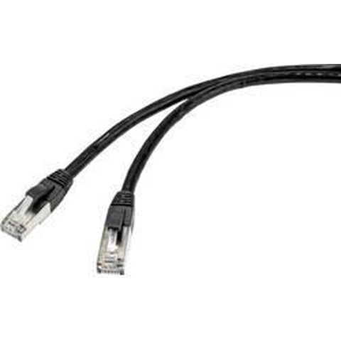 Renkforce RF-4538206 RJ45 Netwerkkabel, patchkabel CAT 6A S/FTP 75.00 m Zwart Geschikt voor buiten 1 stuk(s)