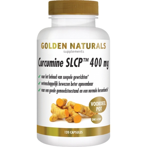Golden Naturals Curcumine SLCP 400mg Capsules