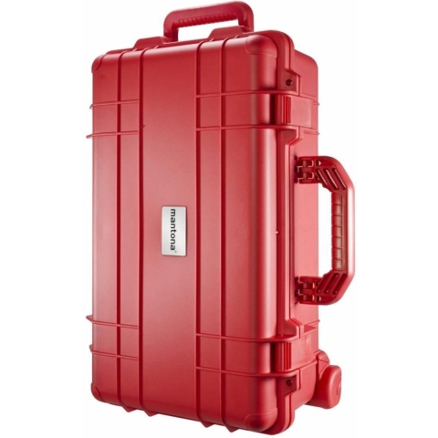 Mantona Outdoor Schutz-Trolley, rot Trolley Binnenafmetingen (bxhxd)=300 x 510 x 160 mm Waterdicht