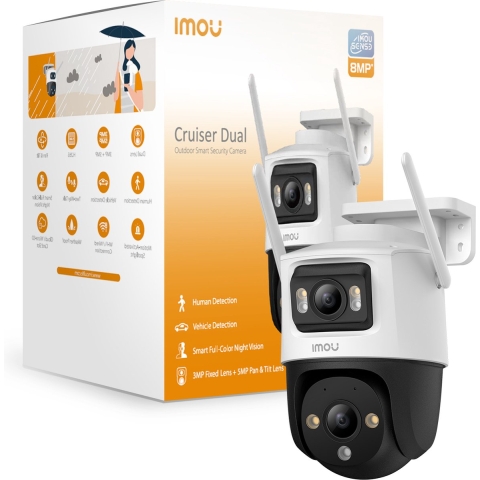 IMOU Cruiser Dual 6MP IPC-S7XP-6M0WED-0360B-imou IP Bewakingscamera WiFi 2304 x 1296 Pixel