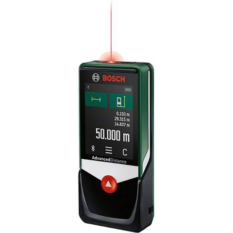 Bosch Home and Garden AdvancedDistance 50C Laserafstandsmeter Bluetooth, Touchscreen Meetbereik (max.) 50 m